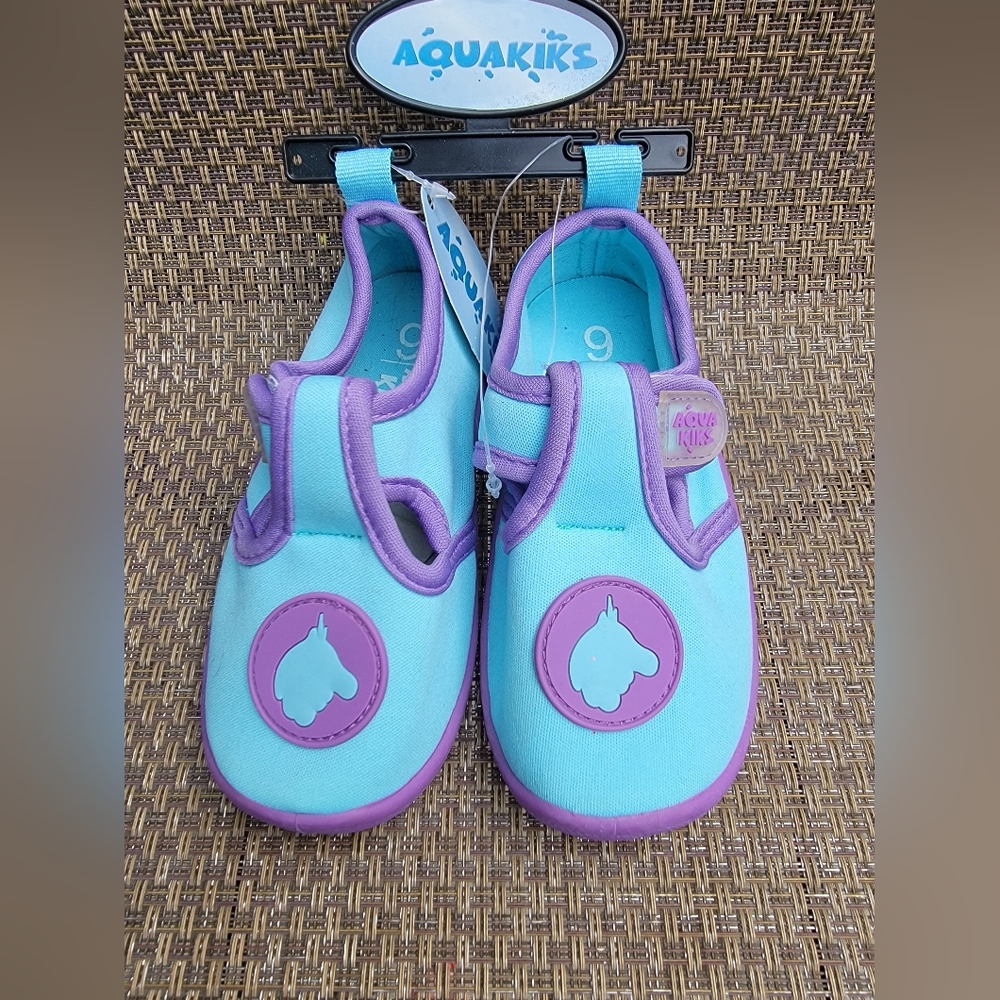 Aqua Kids Blue and Purple Water Shoes